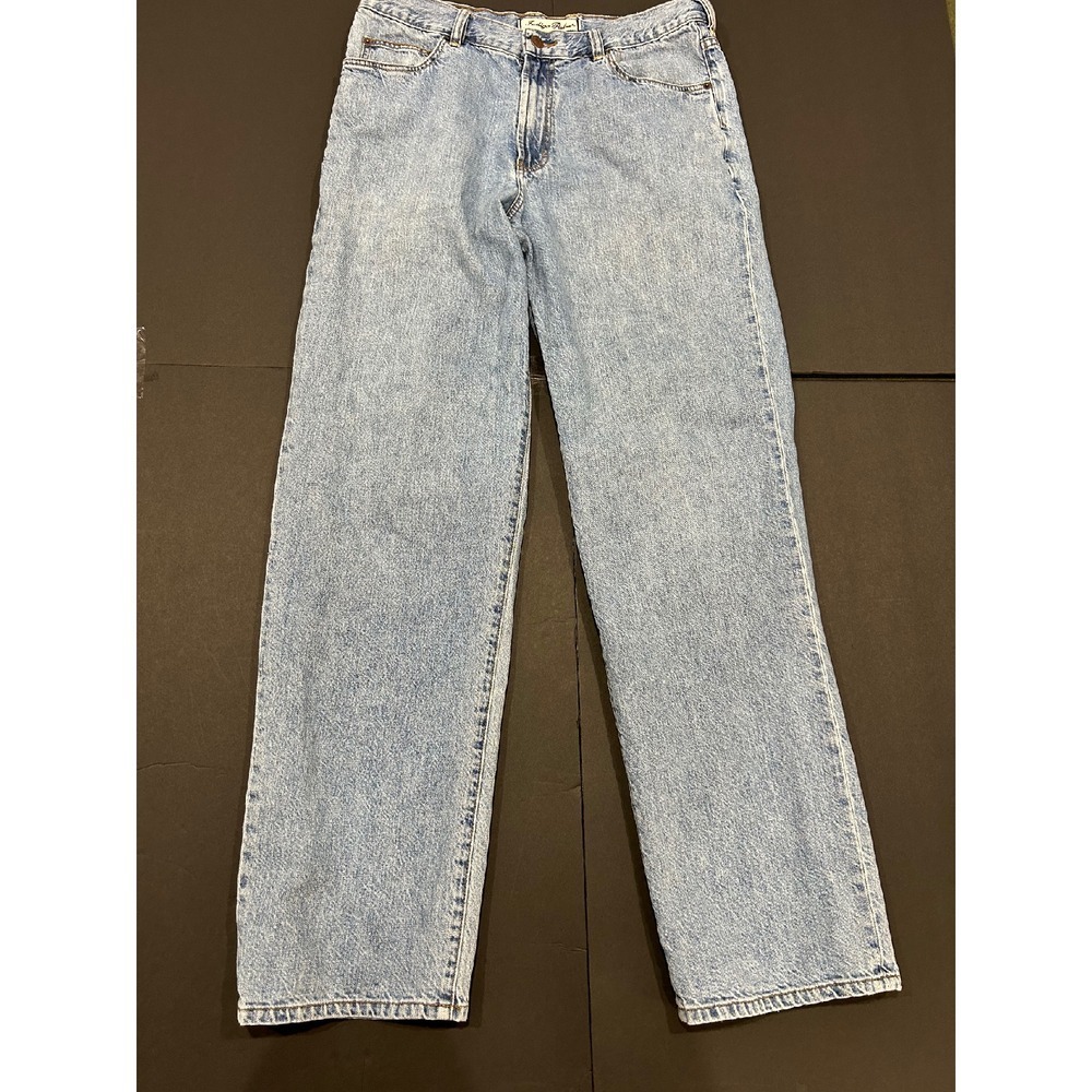 Indigo Palms Light Wash Denim Jeans Relaxed Fit Casual Men's Size 34x34